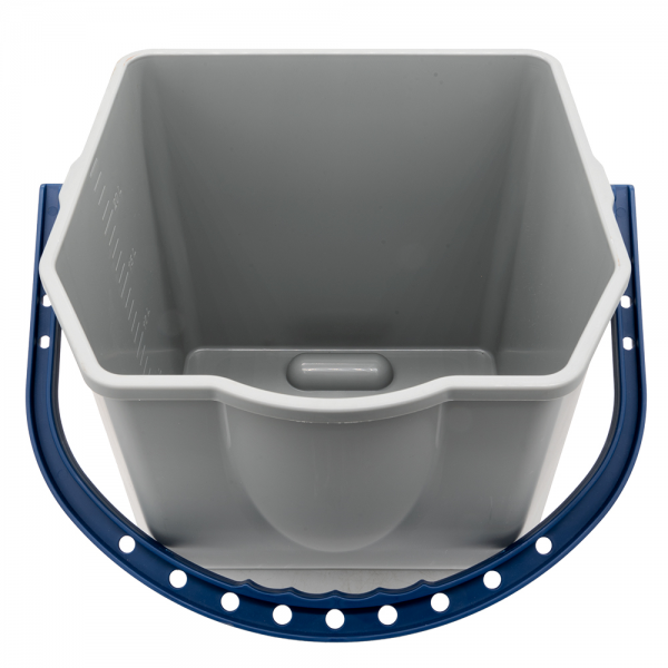 bucket CombiX 25 litres, grey, handle blue