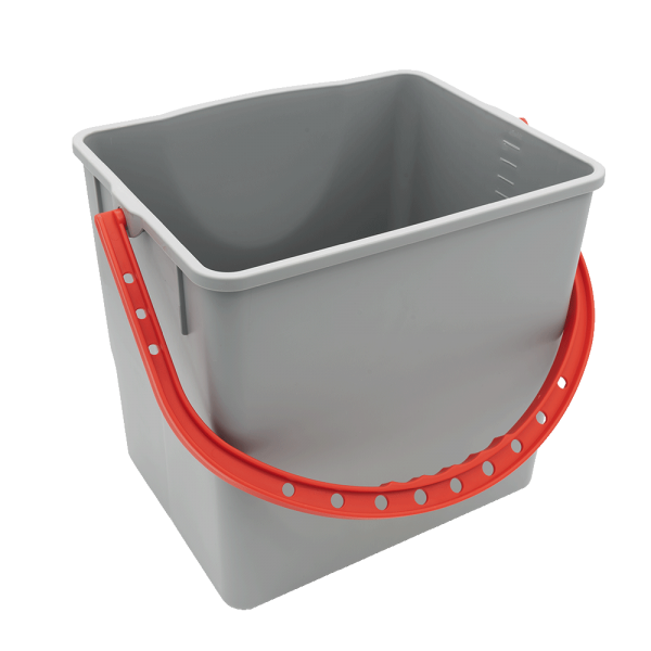bucket CombiX / VariX 18 litres, grey, handle red