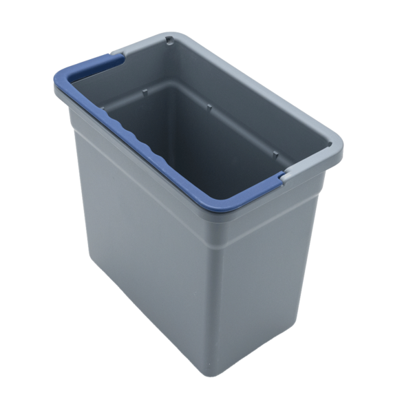 bucket 5 litres, grey, handle blue