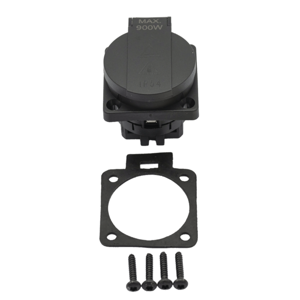 Steckdose IP54 mit Dichtung-Max 900W