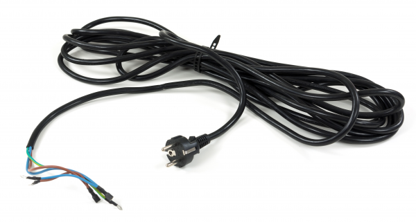 power cord, 7,5m, black